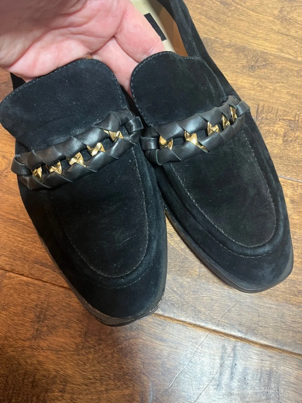 Dolce Vita Sallie Onyx Suede loafers, size 8
